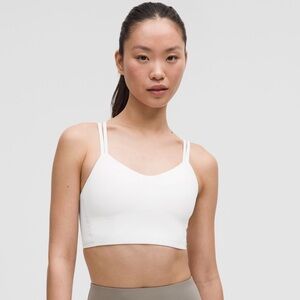 Lululemon Like a Cloud Longline Bra *Light Support B/C Cup White Size 6